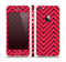 The Red & Black Sketch Chevron Skin Set for the Apple iPhone 5s