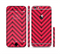 The Red & Black Sketch Chevron Sectioned Skin Series for the Apple iPhone 6