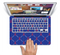 The Red & Blue Seamless Anchor Pattern Skin Set for the Apple MacBook Air 13"