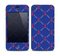The Red & Blue Seamless Anchor Pattern Skin for the Apple iPhone 4-4s