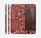 The Red & Brown Creative Flower Pattern Skin for the Apple iPhone 6 Plus