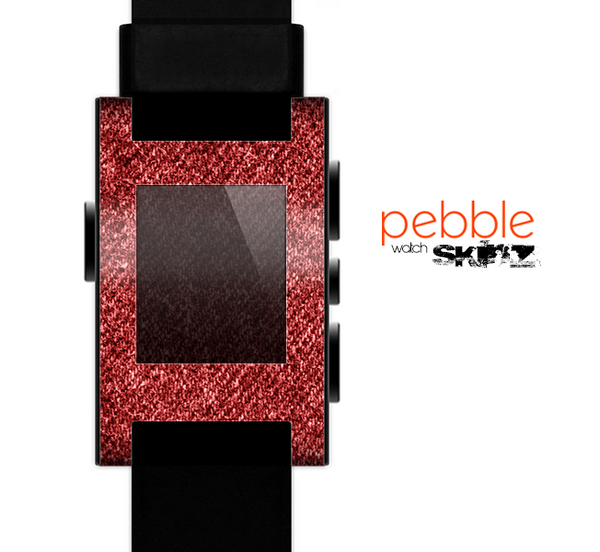 The Red Fabric Skin for the Pebble SmartWatch