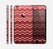The Red Gradient Layered Chevron Skin for the Apple iPhone 6 Plus