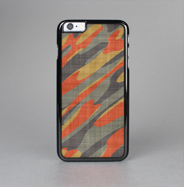 The Red, Green and Black Abstract Traditional Camouflage Skin-Sert Case for the Apple iPhone 6 Plus