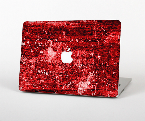 The Red Grunge Paint Splatter Skin Set for the Apple MacBook Air 13"