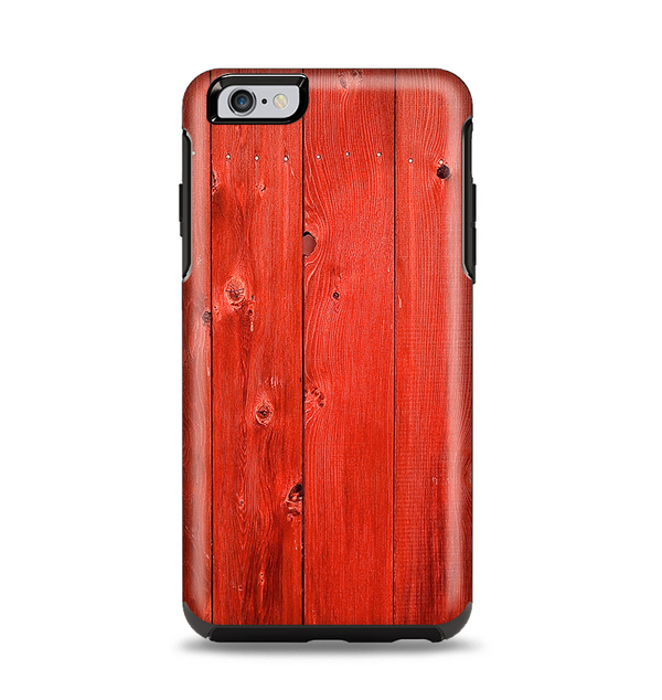 The Red Highlighted Wooden Planks Apple iPhone 6 Plus Otterbox Symmetry Case Skin Set