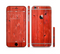 The Red Highlighted Wooden Planks Sectioned Skin Series for the Apple iPhone 6