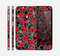 The Red Icon Flowers on Dark Swirl Skin for the Apple iPhone 6 Plus