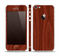 The Red Mahogany Wood Skin Set for the Apple iPhone 5