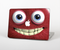 The Red Smiling Fuzzy Wuzzy Skin Set for the Apple MacBook Air 13"
