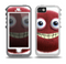 The Red Smiling Fuzzy Wuzzy Skin for the iPhone 5-5s OtterBox Preserver WaterProof Case