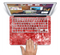 The Red Splotted Paint Texture Skin Set for the Apple MacBook Pro 15" with Retina Display