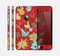 The Red Striped Vector Floral Design Skin for the Apple iPhone 6 Plus