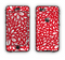 The Red Vector Floral Sprout Apple iPhone 6 Plus LifeProof Nuud Case Skin Set