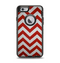 The Red Vintage Chevron Pattern Apple iPhone 6 Otterbox Defender Case Skin Set