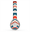 The Red, White and Blue Textile Chevron Pattern Skin for the Beats by Dre Solo 2 Headphones