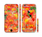 The Red and Yellow Watercolor Flowers Sectioned Skin Series for the Apple iPhone 6 Plus