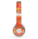 The Red and Yellow Watercolor Flowers Skin for the Beats by Dre Solo 2 Headphones
