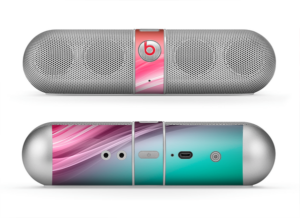 The Red to Green Electric Wave Skin for the Beats by Dre Pill Bluetooth Speaker