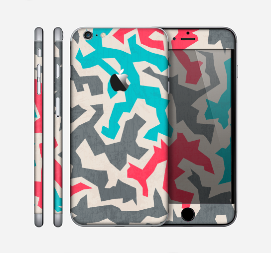 The Retro Colored Abstract Maze Pattern Skin for the Apple iPhone 6 Plus