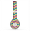 The Retro Colored Green & Purple Chevron Pattern Skin for the Beats by Dre Solo 2 Headphones