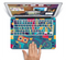 The Retro Colorful Hipster Pattern V2 Skin Set for the Apple MacBook Air 13"