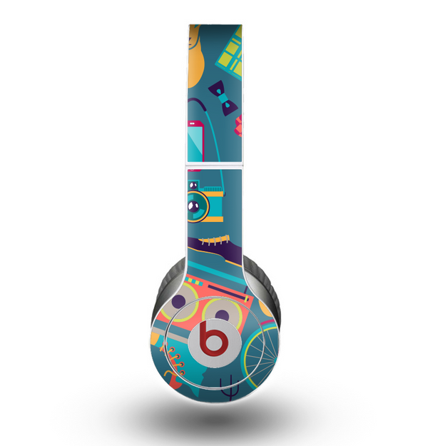 The Retro Colorful Hipster Pattern V2 Skin for the Beats by Dre Original Solo-Solo HD Headphones