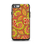 The Retro Red and Green Floral Pattern Apple iPhone 6 Otterbox Symmetry Case Skin Set