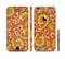 The Retro Red and Green Floral Pattern Sectioned Skin Series for the Apple iPhone 6 Plus