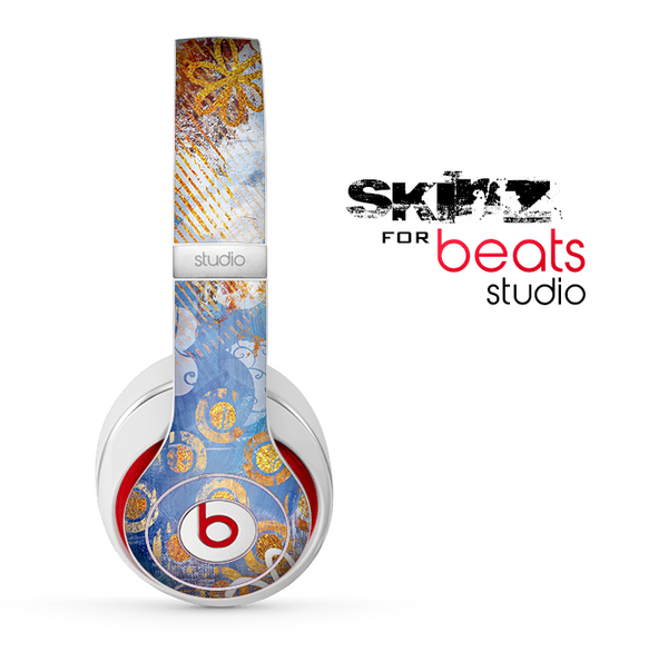 The Retro Vintage Floral Pattern Skin for the Beats Studio