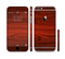 The Rich Red Wood grain Sectioned Skin Series for the Apple iPhone 6