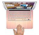 The Rose Gold Brushed Surface Skin Set for the Apple MacBook Pro 15" with Retina Display
