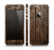 The Rough Textured Dark Wooden Planks Skin Set for the Apple iPhone 5