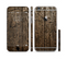 The Rough Textured Dark Wooden Planks Sectioned Skin Series for the Apple iPhone 6 Plus