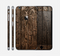 The Rough Textured Dark Wooden Planks Skin for the Apple iPhone 6 Plus