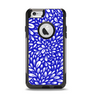 The Royal Blue & White Floral Sprout Apple iPhone 6 Otterbox Commuter Case Skin Set