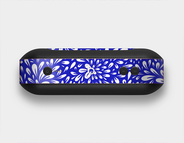 The Royal Blue & White Floral Sprout Skin Set for the Beats Pill Plus