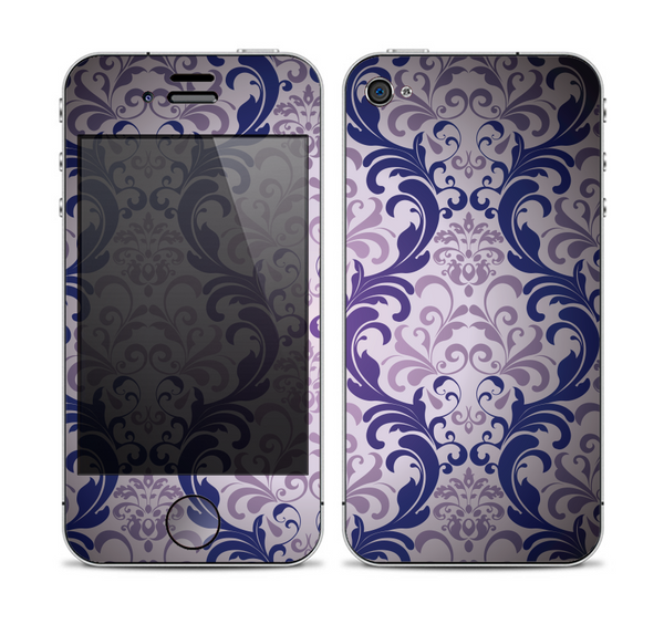 The Royal Purple Laced Wallpaper Skin for the Apple iPhone 4-4s