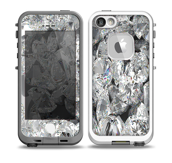 The Scattered Diamonds Skin for the iPhone 5-5s Fre LifeProof Case