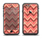 The Scratched Coral & Brown Layered Chevron V2 Apple iPhone 6 LifeProof Fre Case Skin Set