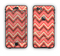 The Scratched Coral & Brown Layered Chevron V2 Apple iPhone 6 Plus LifeProof Nuud Case Skin Set