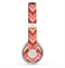 The Scratched Coral & Brown Layered Chevron V2 Skin for the Beats by Dre Solo 2 Headphones