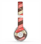 The Scratched Coral & Brown Layered Chevron V4 Skin for the Beats by Dre Solo 2 Headphones