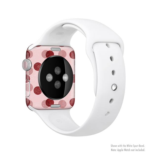 The Scratched & Scatterd Pink Polkadots Full-Body Skin Kit for the Apple Watch