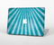 The Scratched Striped Blue Rays Skin Set for the Apple MacBook Air 13"