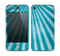 The Scratched Striped Blue Rays Skin for the Apple iPhone 4-4s