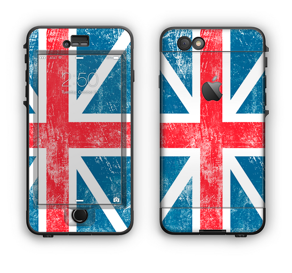 The Scratched Surface London England Flag Apple iPhone 6 Plus LifeProof Nuud Case Skin Set