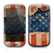The Scratched Surface Peeled American Flag Skin for the Samsung Galaxy S3