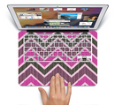 The Scratched Vintage Chevron Surface Skin Set for the Apple MacBook Pro 15" with Retina Display