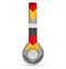 The Scratched Yellow & Red Accented Chevron Pattern V3 Skin for the Beats by Dre Solo 2 Headphones